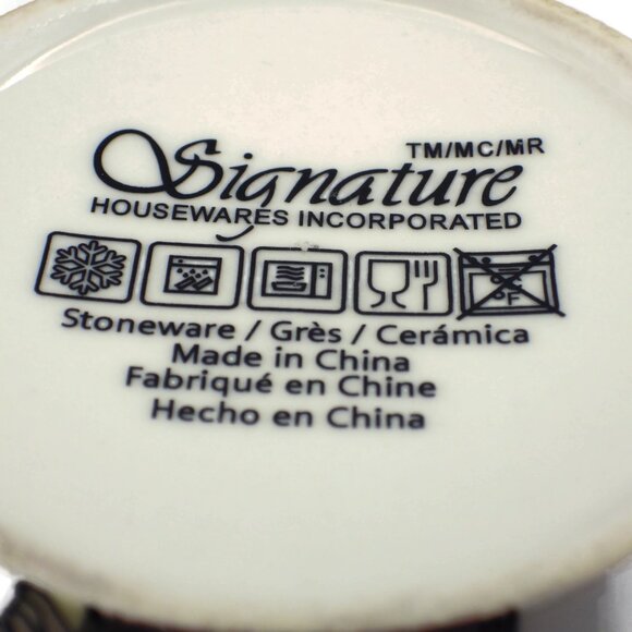 Signature Coffee Mug/ Anthromorphic Reindeer in Sweater & Glasses/ - Picture 2 of 5